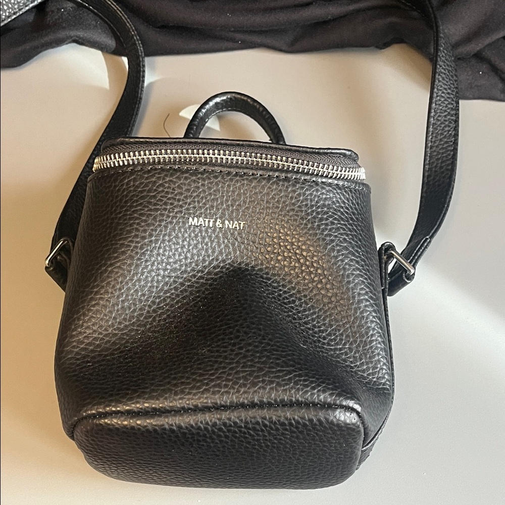 BOGO Matt & Nat Textured Black Crossbody Bag